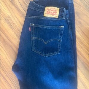Levi's Men's Dark Indigo Straight Jeans